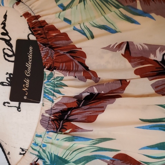 Nali Collection Leaf Print summer dress - Picture 7 of 9